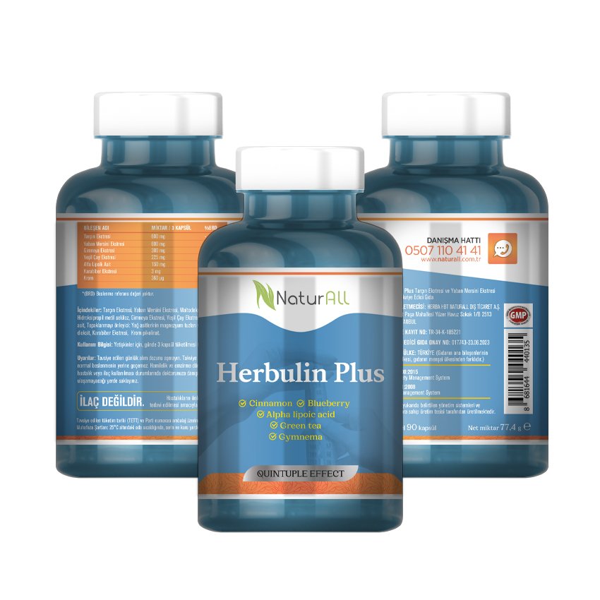 Herbulin Plus 90 Bitkisel Kapsül | Bitkisel Takviye